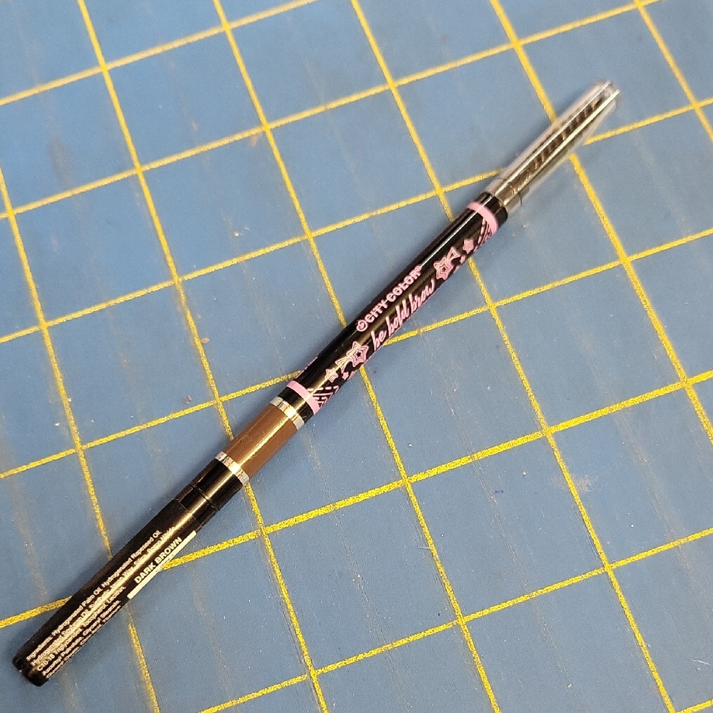 City Color Be Bold Brow 0.45g Eyeliner Pencil Dark Brown New Sealed Pencil